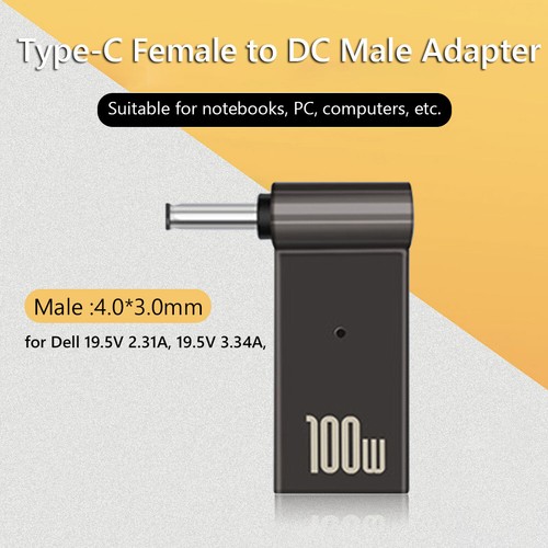 PD 100W Laptop Power Adapter Type-C Female to DC Male Jack Plug Converter - Zdjęcie 30 z 30