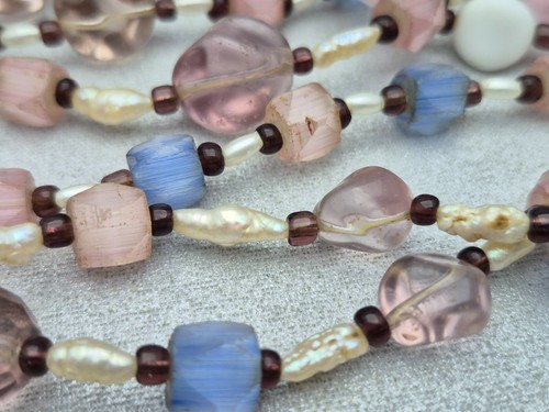 Vintage Halskette Sowjetzeit, Perlen, Damenschmuck UdSSR - Bild 7 von 13