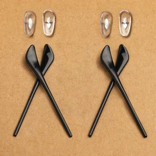 Replacement Rubber Kit Ear Socks Nose Pads for Ray-Ban RB3026 62mm Sunglasses