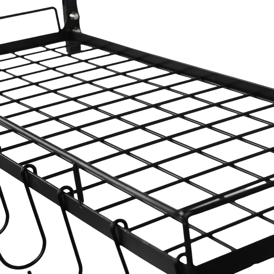 Pot and Pan Rack Organizer Hanger Storage Wall Holder Kitchen Cookware