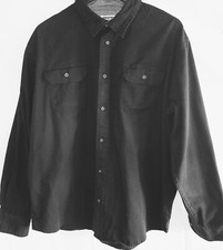 Wrangler Flex For Comfort Mens XL Long Sleeve Button Front Shirt Black