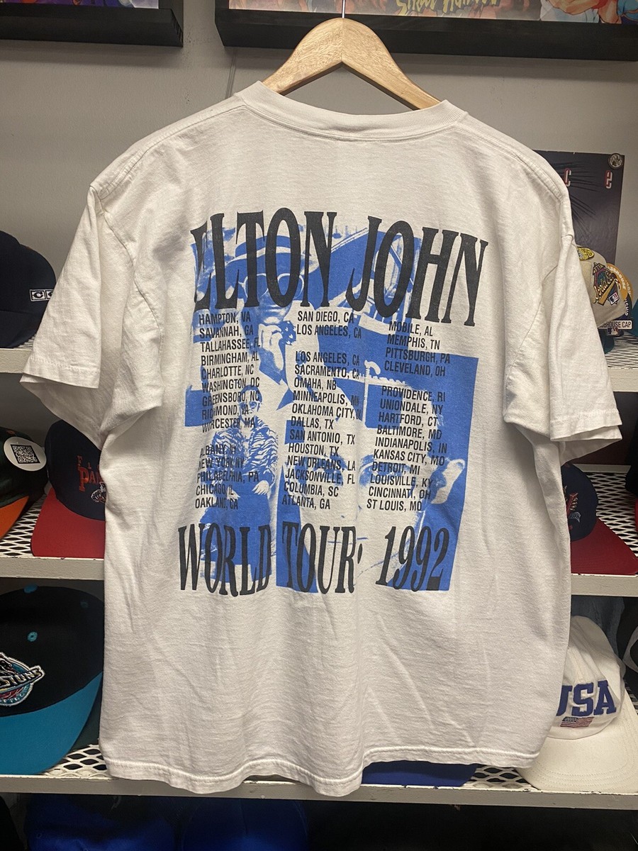 Vintage 1992 Elton John The One World Tour T-Shirt Adult Size XL