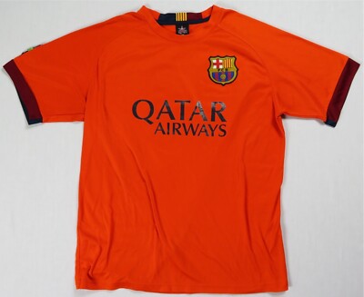 Rare Vintage SPORT Barcelona Qatar Airways #14 Jersey ...