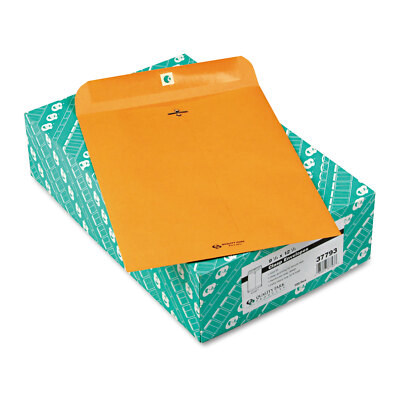 Quality Park Clasp Envelope 9 1/2 x 12 1/2 32lb Brown Kraft 100/Box 37793