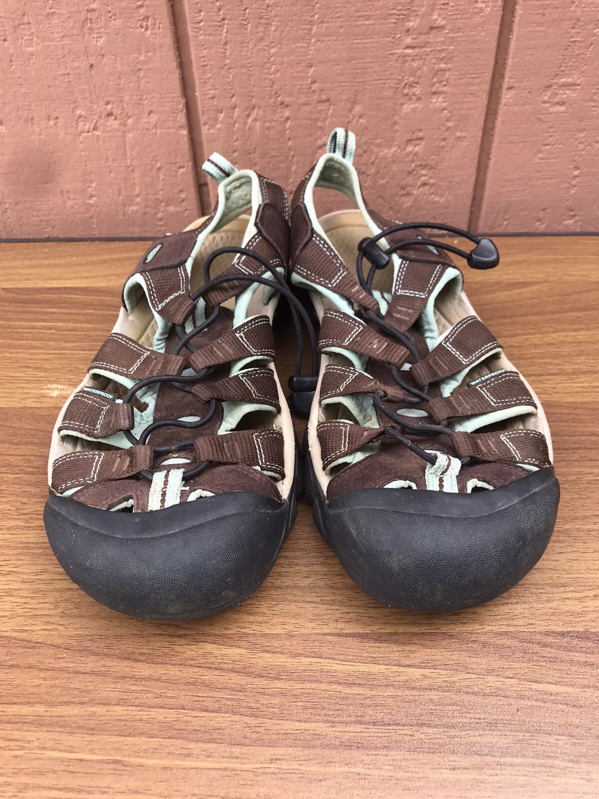 Scarpe sandali Keen Newport H2 marrone blu acqua donna US 10 escursionismo sentiero acqua C8