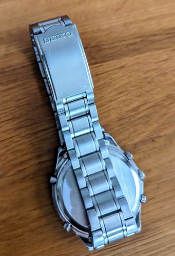 Vintage Seiko 7T32 7C60 Chronograph Alarm 1995 100% Original . New battery - Picture 8 of 8