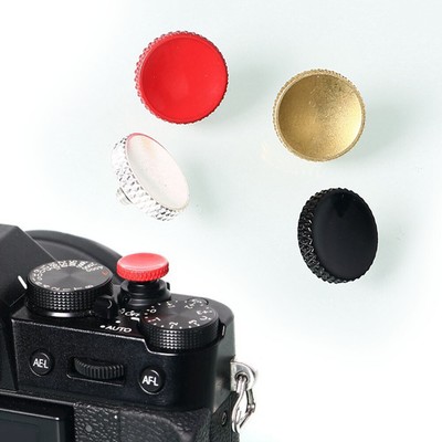 Release Concave Shutter Button Metal Nikon Fuji Canon for Leica Red etc Black