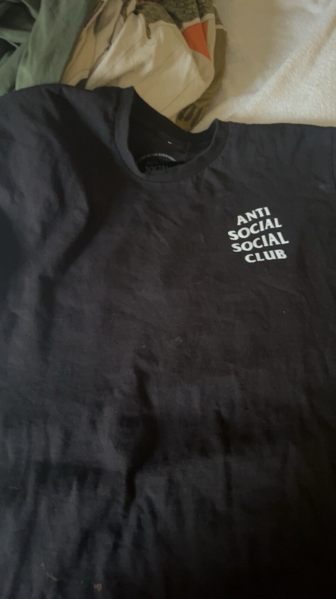 Anti Social Social Club T-Shirt Black White Medium 100