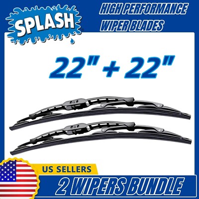 Matched Set 2  Wipers 22''+22''  For Splash Wiper Blades 04-06 - 32-220/220