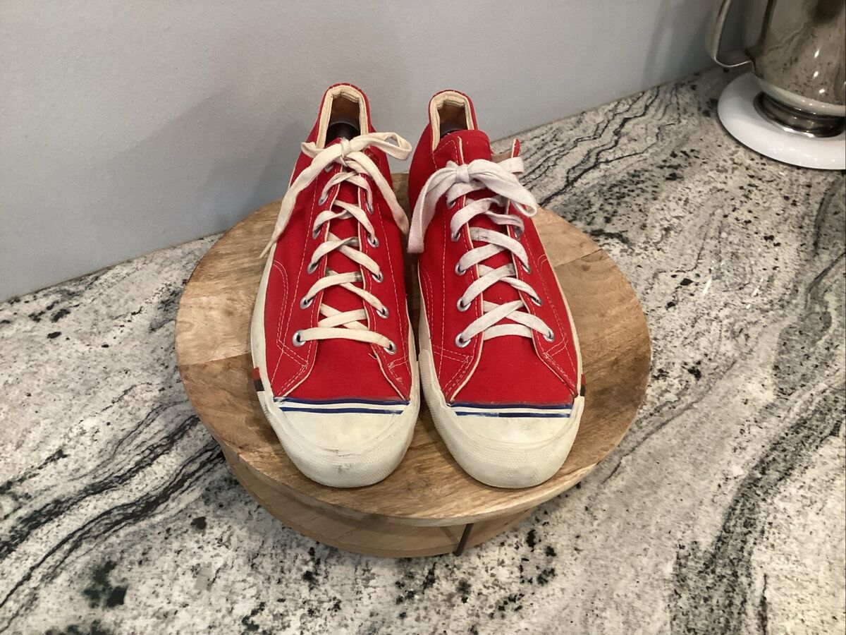 Vintage 1960s Pro Keds Athletic Shoes 12 US Red Low Tops Vintage 1960s Pro Keds Athletic Shoes 12 US Red Low Tops