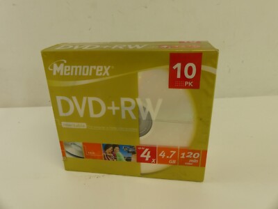 (RefJOH25) Memorex DVD+RW 10er Pack nagelneu versiegelt