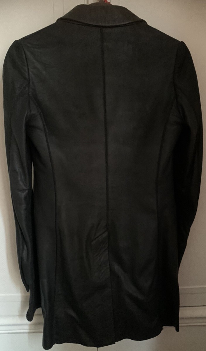 Manteau En Cuir Noir Femme Isaac Sellam Experience - Taille 36 - Occasion Très Bon état