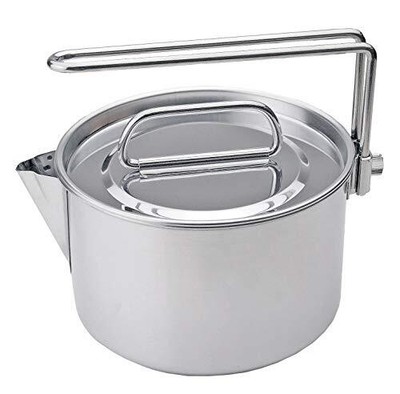 CAPTAIN STAG Kettle Cooker 14cm 1.3L M-7296 Pearl Metal Japan 196009