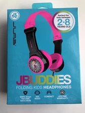 NEW JLab JBuddies Folding Kids Comfortable Headphones Pink ( IN HAND READY )