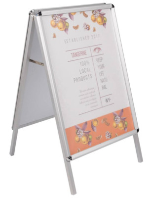 B1 A-Board Pflasterschild doppelseitig Schnapprahmen Aufsteller 1000 x 700 mm