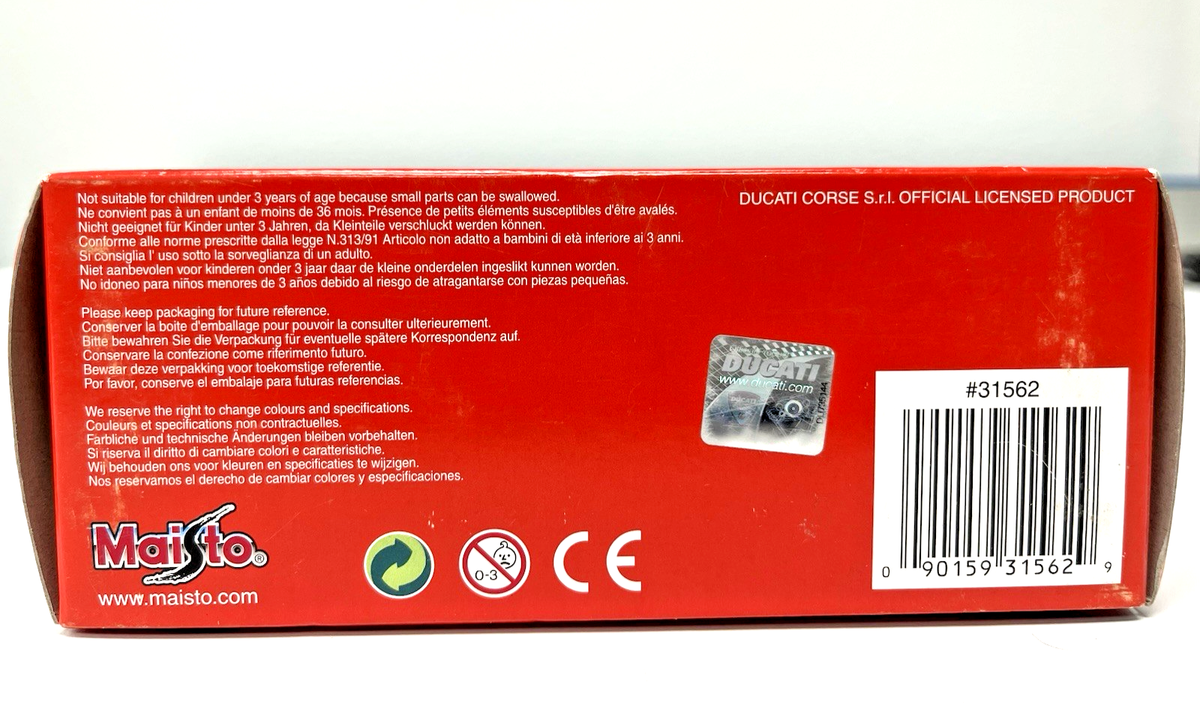 Maisto 1:18 Ducati Corse Desmosedici Casey Stoner #27
