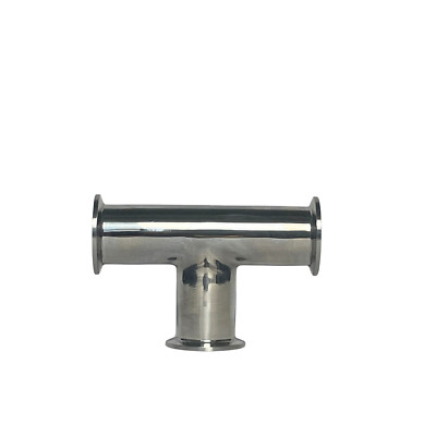 Stainless Steel 304 Tri-Clamp Tee Sanitary Fitting OD 2 Inches