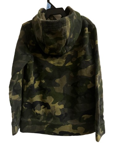 Nike Boys Camoflage Fleece Hoodie Sz 4 XS Camo Sweatshirt Pullover Hunting - Picture 3 of 4