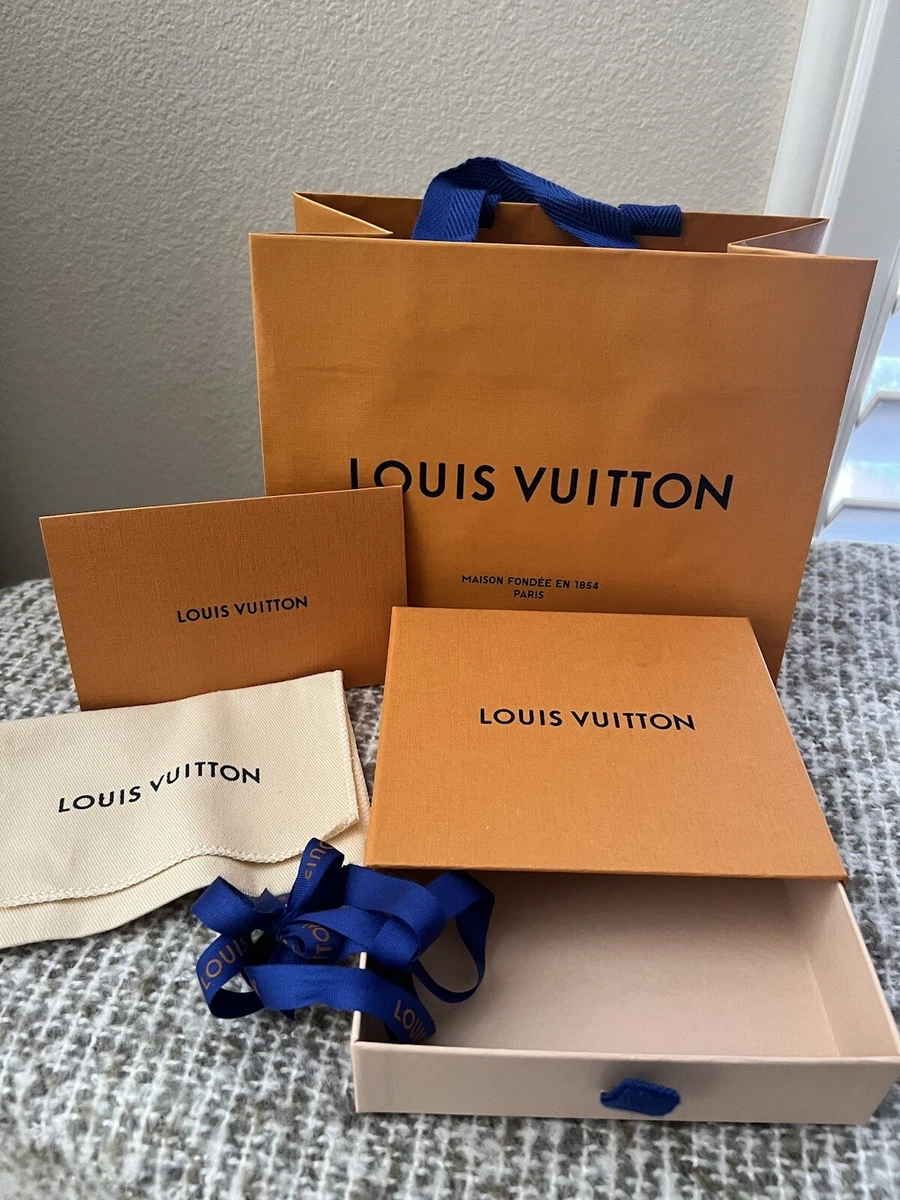 Authentic Louis Vuitton Gift Bag Paper Shopping Bags, Box, Ribbon, and dust  bag