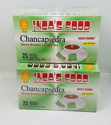 CHANCA PIEDRA 50 TEA BAGS NATURAL HERBS TEA 100% PERUVIAN !!
