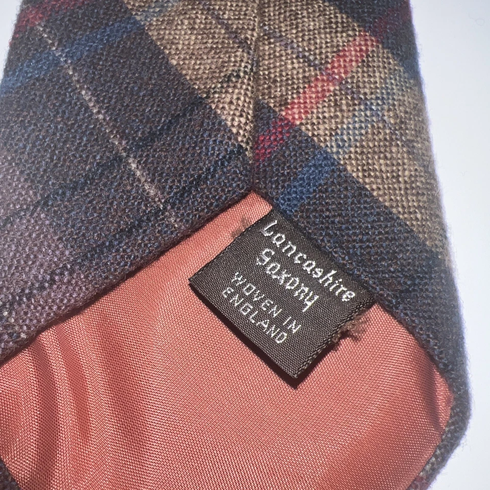 Yves Saint Laurent Mens YSL Silk Tie Woven Striped Necktie Multicolor Vintage - Изображение 4 из 4