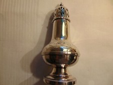 ZUCKERSTREUER PLATED ENGLAND INNEN GEBRAUCHSSPUREN AUSSEN GUT ERHALTEN H: 16cm