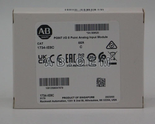 New 1734-IE8C AB 24V Dc 8 Channel High Density Analog Current Input Module