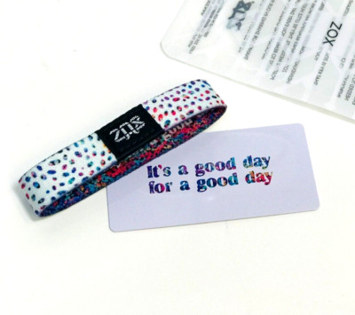 ZOX **IT'S A GOOD DAY FOR A GOOD DAY** Silver Single Large NIP W/CARD