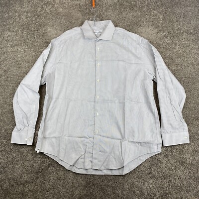 Calvin Klein Slim Fit Performance Non-Iron Dress Shirt Men's 18