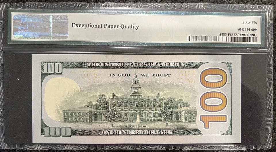 2009 $100 ONE HUNDRED DOLLAR BILL PMG 66 EPQ GEM UNCIRCULATED ATLANTA FRN RIOS - Image 2 of 4