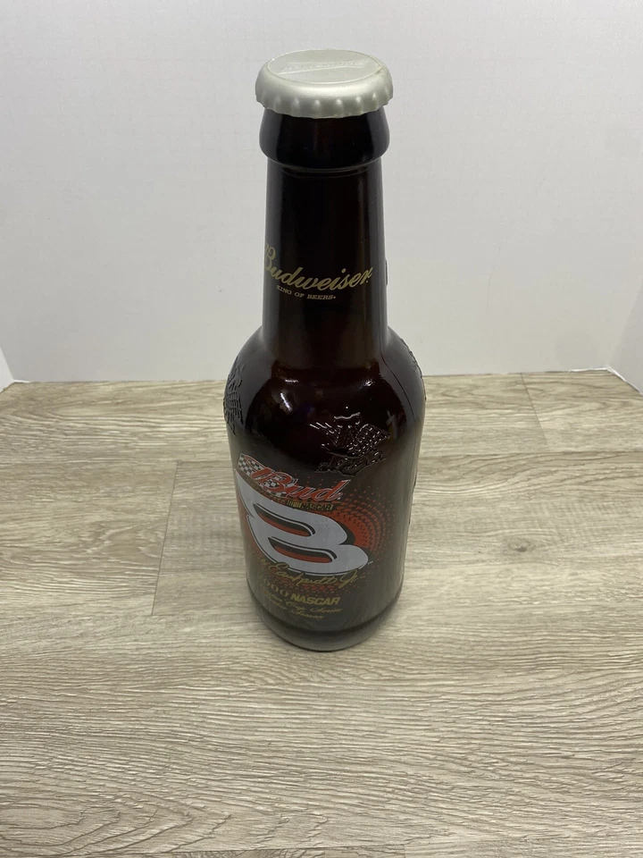 Botella de cerveza Budweiser 15" Jumbo GLASS Nascar Dale Earnhardt JR Bud Nascar Foto 3 de 4
