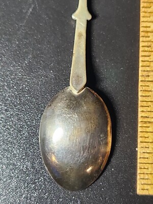 Vintage Tokyo Japan 950 Sterling Silver Enamel Souvenir Spoon 12.3