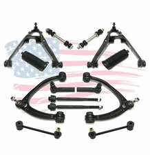 14 Pc Suspension Kit for Escalade Tahoe Yukon Control Arm Sway Bar Tie Rod Ends