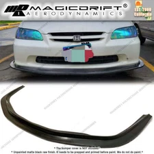 For 98-00 Honda Accord 4Dr Sedan MDA Style Front Bumper Splitter Chin Lip JDM