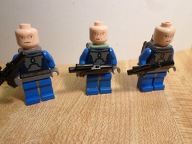 LEGO Star Wars - Mandalorian Death Watch Warrior (x3) - Minifigure sw0296 - 7914