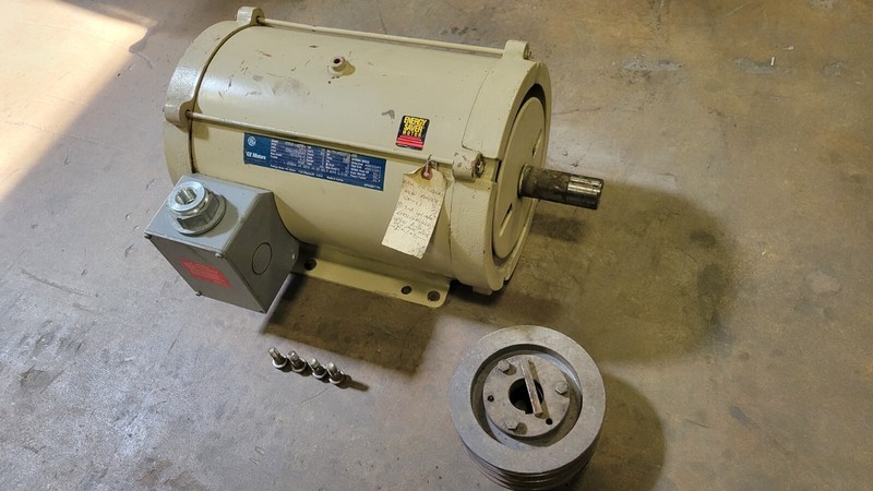GE 3ph 1770rpm 15HP Model 5KS254AD205A Electric Motor - SERVICED BEFORE STORAGE