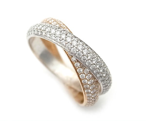 k18PGカルティエ リング セット(2)