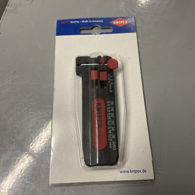 KNIPEX Tools - Precision Mini Wire Stripper, 26-36 AWG (1280040SB)