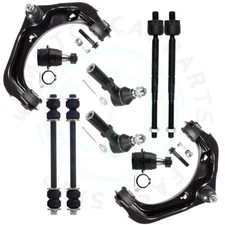 10pcs Fits 2006-10 Ford Explorer Front Upper Control Arm Outer Tie Rod Sway Bar