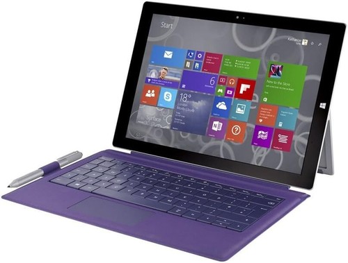 Housse Microsoft Surface Pro 3 type violet anglais (Royaume-Uni) pour Surface Pro 3,4,5,6,7 - Photo 2/2