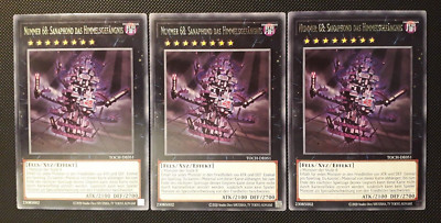 Yu-Gi-Oh! 3x Number 68: Sanaphond of Heavenly Prison, TOCH-EN051, 2.A., NM-EX