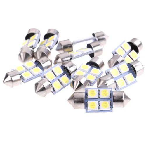 FIT VOLVO 12V BOMBILLA LED C5W 31MM 4-SMD 5050 LUCES CANBUS - Imagen 3 de 18