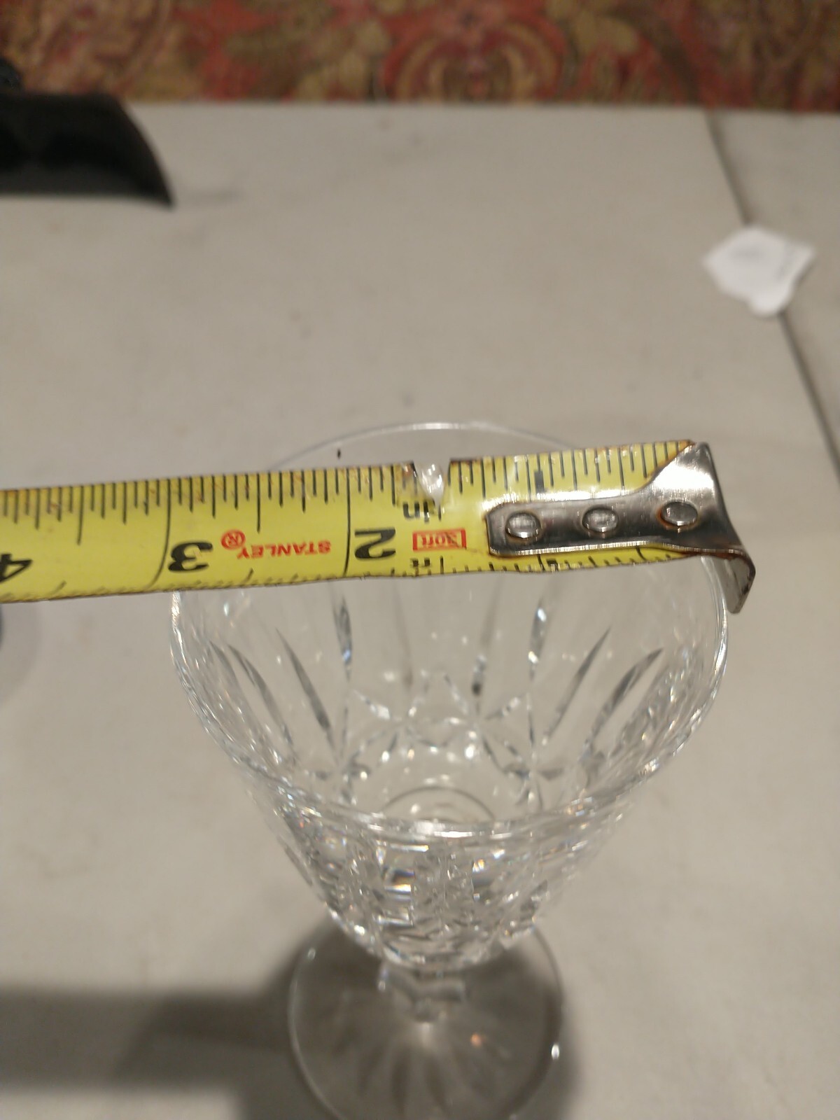 WATERFORD Rosslare Crystal Claret Wine Glasses 6" Tall Ireland