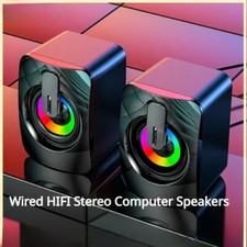 Computer Speaker Stereo Sound With Microphone 3.5mm Speaker Computer Loudspeaker