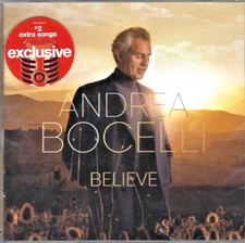 Andrea Bocelli, Believe, NEW!  CD 19 Bonus Tracks Edition, Hallelujah,I Believe