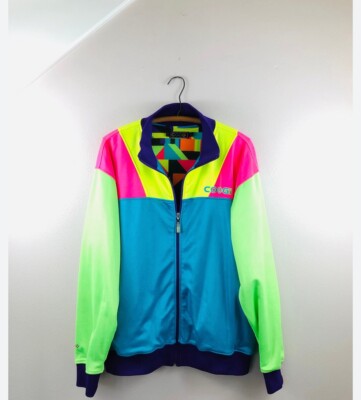 coogi ジャケット　スタジャン　レザー　L　90's レインボー s-l400.jpg