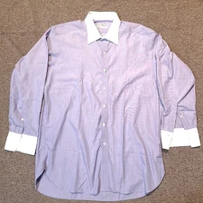 Turnbull & Asser Shirt 16 French Cuff Blue 