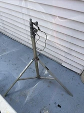 Vintage Made by J.G. Saltzman Caesar Tripod Theater Light Base 40”. -100” RARE