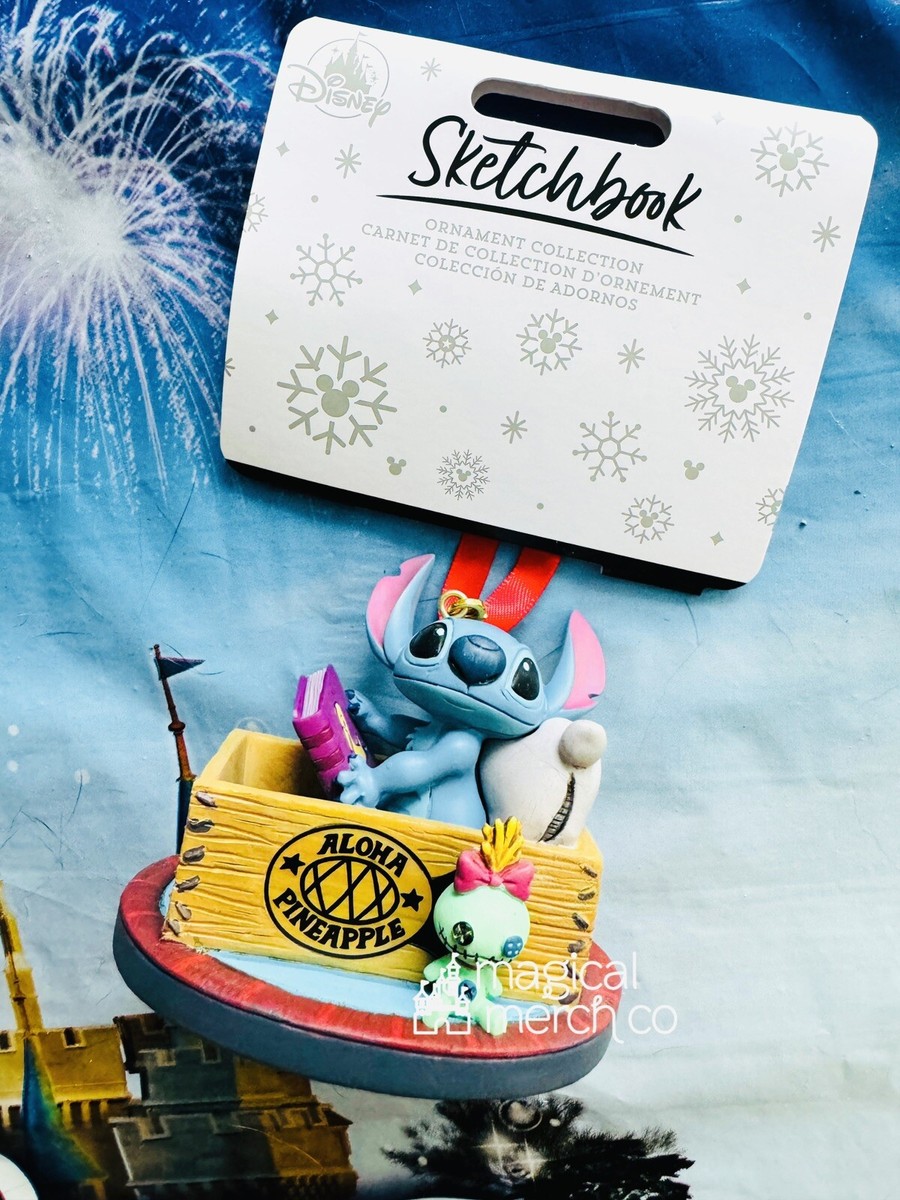 2024 Disney Parks Sketchbook Stitch Scrump In Pineapple Box