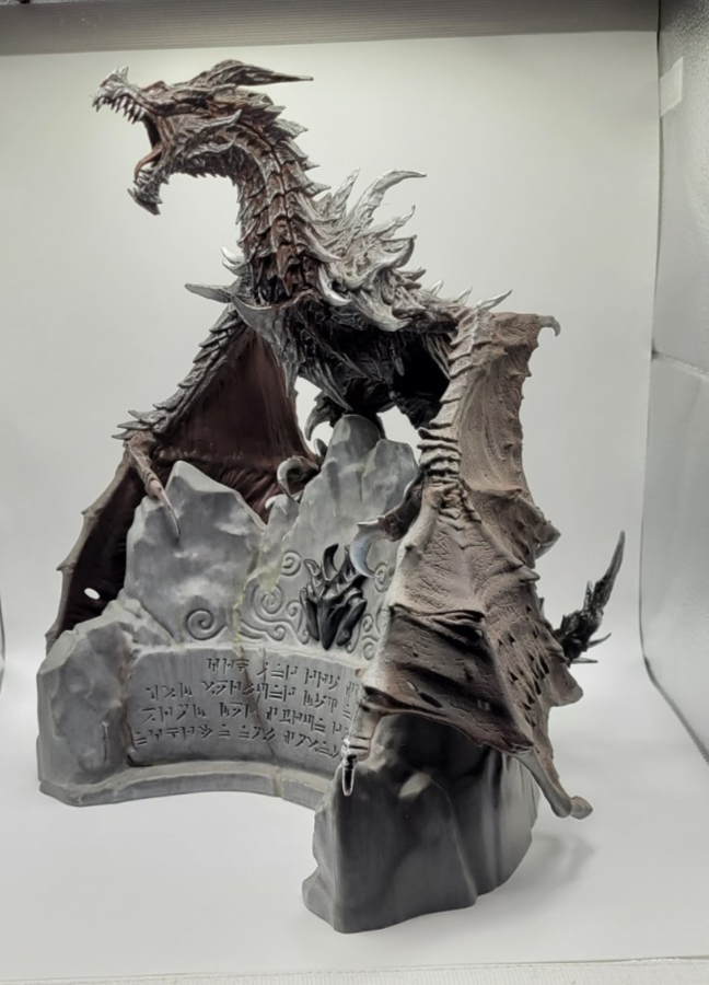 Skyrim Collector's Edition Alduin Statue and base, EUC | eBay